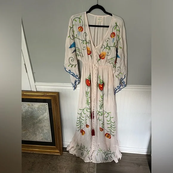 FILLYBOO - strange magic duster dress light blush size SMALL EXTREMELY RARE - Picture 1 of 10